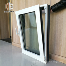 Ventana estándar australiana AS2047 AS2208 de aluminio con vidrio de baja emisora ​​y ventana giratoria con herrajes Roto